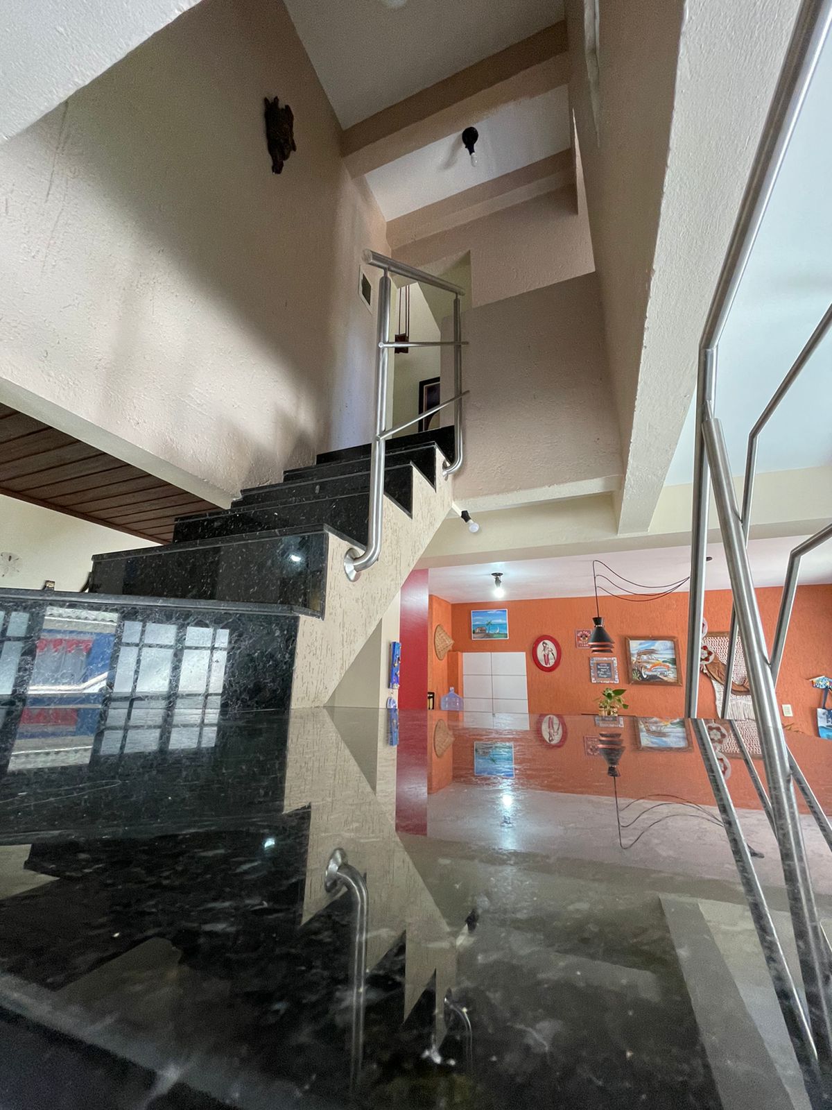 Escada para o segundo andar